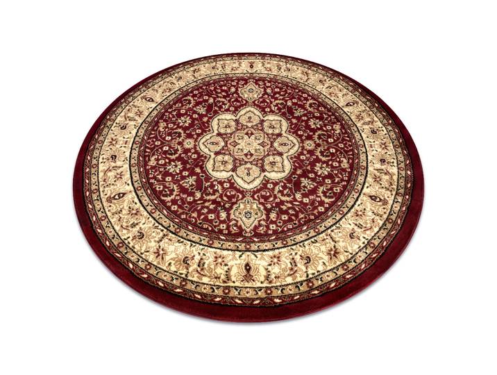 Rugsx - Tapis Royal Adr Cercle Modèle 521 Bordeaux Red Cercle 120 Cm