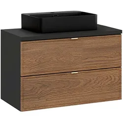 WASCHTISCH 80.2cm Elena Holz und Schwarz