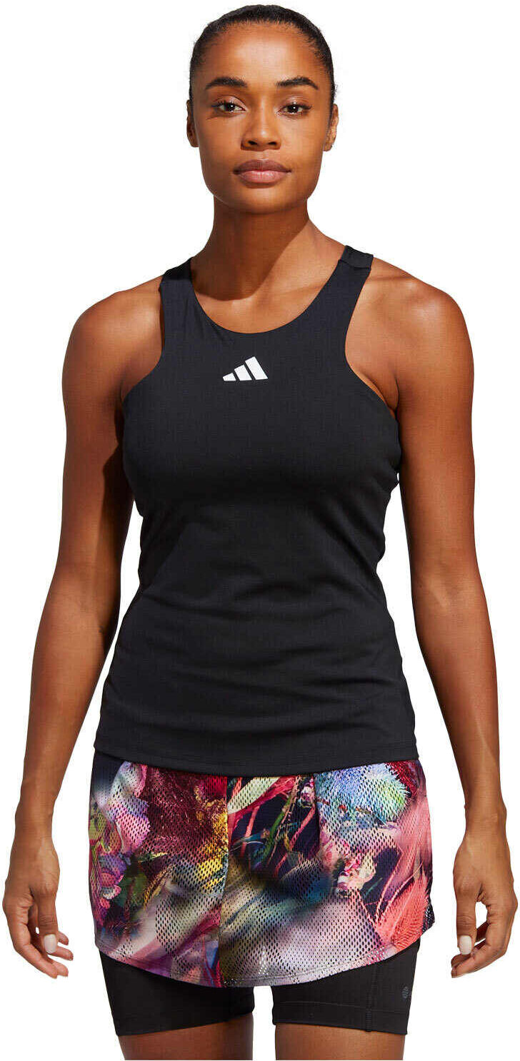 Adidas tennis camiseta tirantes mujer Negro (L)