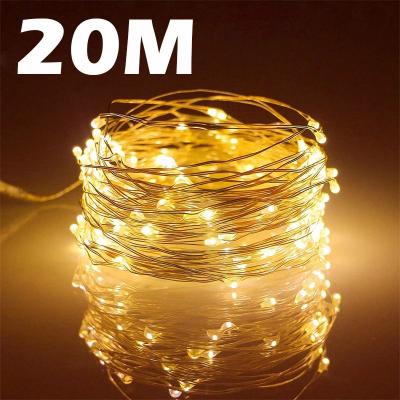 Uplift Essentials USB LED Fairy Lights Copper Wire String Light multicolor 10m