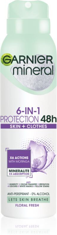Garnier Mineral 5 Protection spray anti-transpirant sans alcool 48 h 150 ml