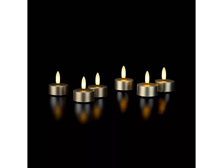 STT - LED Teelichter, 6 Stück, 6 Stück, Grau