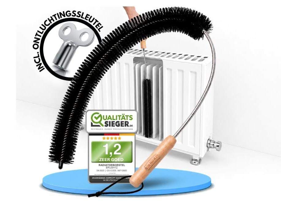 Selius Radiatorborstel 79 cm Lang Flexibel met Zachte Haren