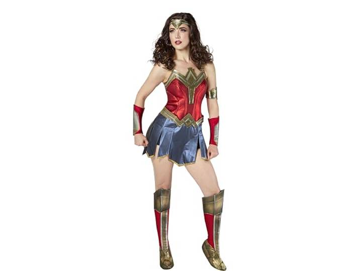 Rubies 701000L000 DC Comics Wonder Woman 84 kostuum set volwassenen, dames, meerkleurig, 14-16 Halloween Halloween