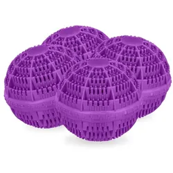 Relaxdays Lilaner Waschball 4er Set Lila