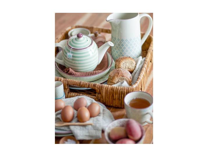 Speiseteller BLOOMINGVILLE Patrizia, ∅ 25 cm, 1 Stück, assortiert , assortiert, beige, H:2,5cm Ø:25cm, Steingut, Speiseteller, Speiseteller