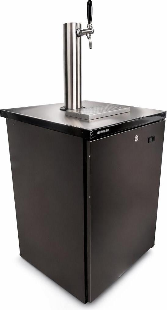 Premium Bierbar 50l Liebherr Rundrohrsäule schwarz 425g Soda Typ M