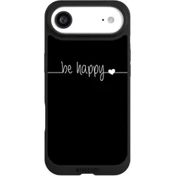 Nivocase Handyhülle für Apple iPhone Air Hülle NIVOpure Case Schwarz Glück Sprüche Statement (Apple iPhone Air), Smartphone Hülle, Schwarz