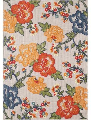 Domani Napa Floral Chic Indoor / Outdoor Area Rug