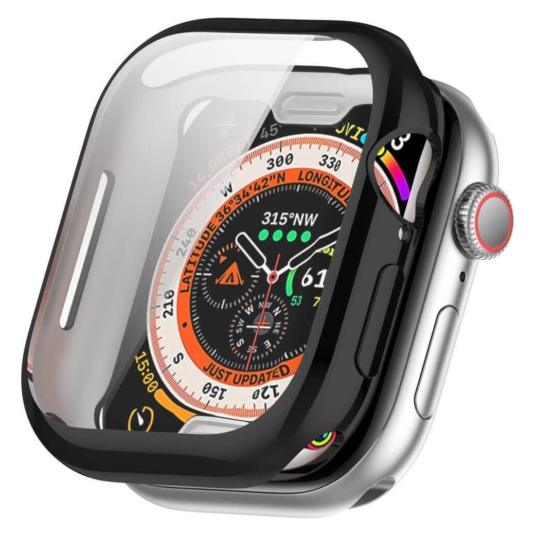 Cover-Discount Apple Watch 10 - 42mm - Gummi Schutz Case Metall-Look (49571640)