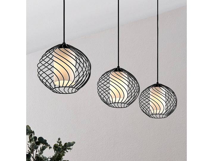 Hanglamp Cedrice, dimbaar, zwart, Woon-/ Eetkamer, metaal, Vintage, hanglamp