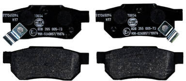 HELLA 8DB 355 005-731 Brake pad set