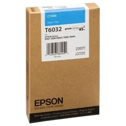 Epson Original T6032 Druckerpatrone cyan 220ml (C13T603200)