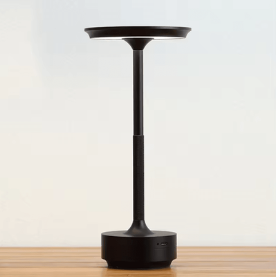 Inspire Curations Rechargeable Aluminum LED Table Lamp With Touch Control & Stepless Dimming black changeable