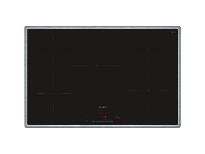 SIEMENS Induktions-Kochfeld EH845HVB1E , schwarz, B:80,2cm H:5,5cm T:52,3cm, Kochfelder, Effizienter Kochen dank Home Connect Verbindung, Induktions-Kochfeld