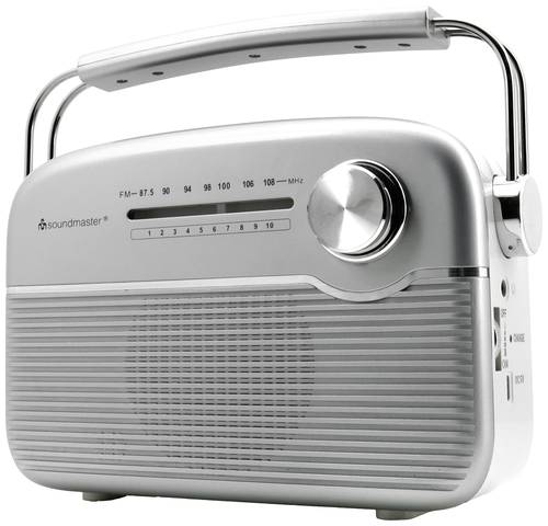Soundmaster TR480SI Akku-Radio UKW UKW Solarpanel Silber