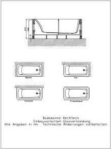 Hoesch 47015.550 Zub. Glasverkleidung weiß Nische