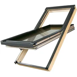 FAKRO Passivhaus-Fenster FTT R3 78x118 natur, Schwingfenster, R3