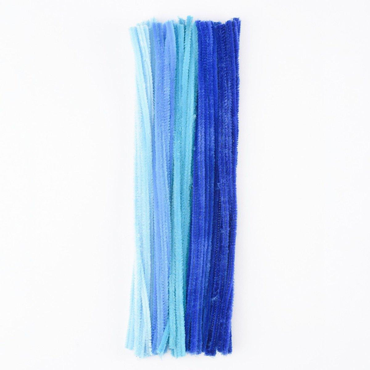 Vaessen Creative Reiniger voor pijpen, 30 cm, 50 stuks, blauw