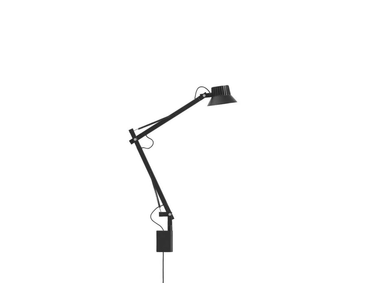 Muuto Dedicate Wandlamp S2 Black - Aluminium - LED - Zwart