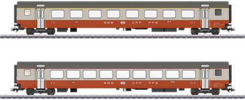 Märklin 42191 H0 2er-Set Personenwagen Swiss Express der SBB