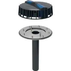 Geberit Pluvia Dachwassereinlauf mit Flansch, für Rinnen, d56, 12l/s