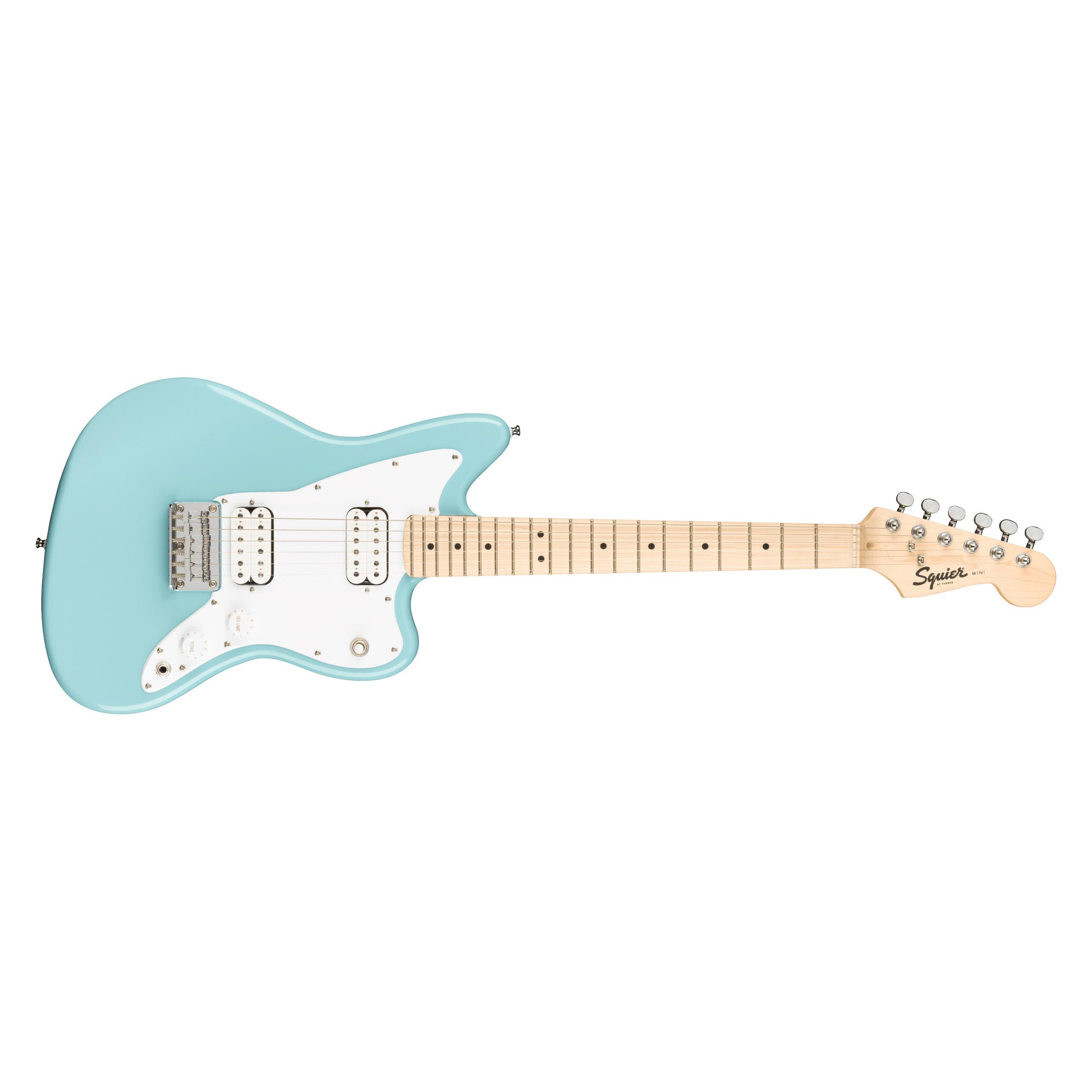 Fender Mini Jazzmaster HH -s??hk??kitara, Daphne Blue (E-Gitarre) (0370125504)