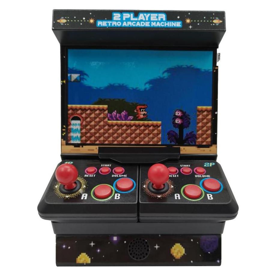 Mad Monkey Retro Mini Arcade Machine mit Dual-Controller - inkl. 300x 8-Bit Spielen (2000176)