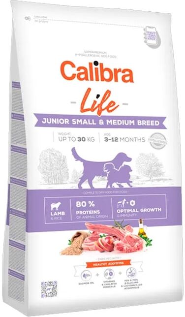Calibra Dog Junior Small Medium Breed Life Borrego 2.5 Kg