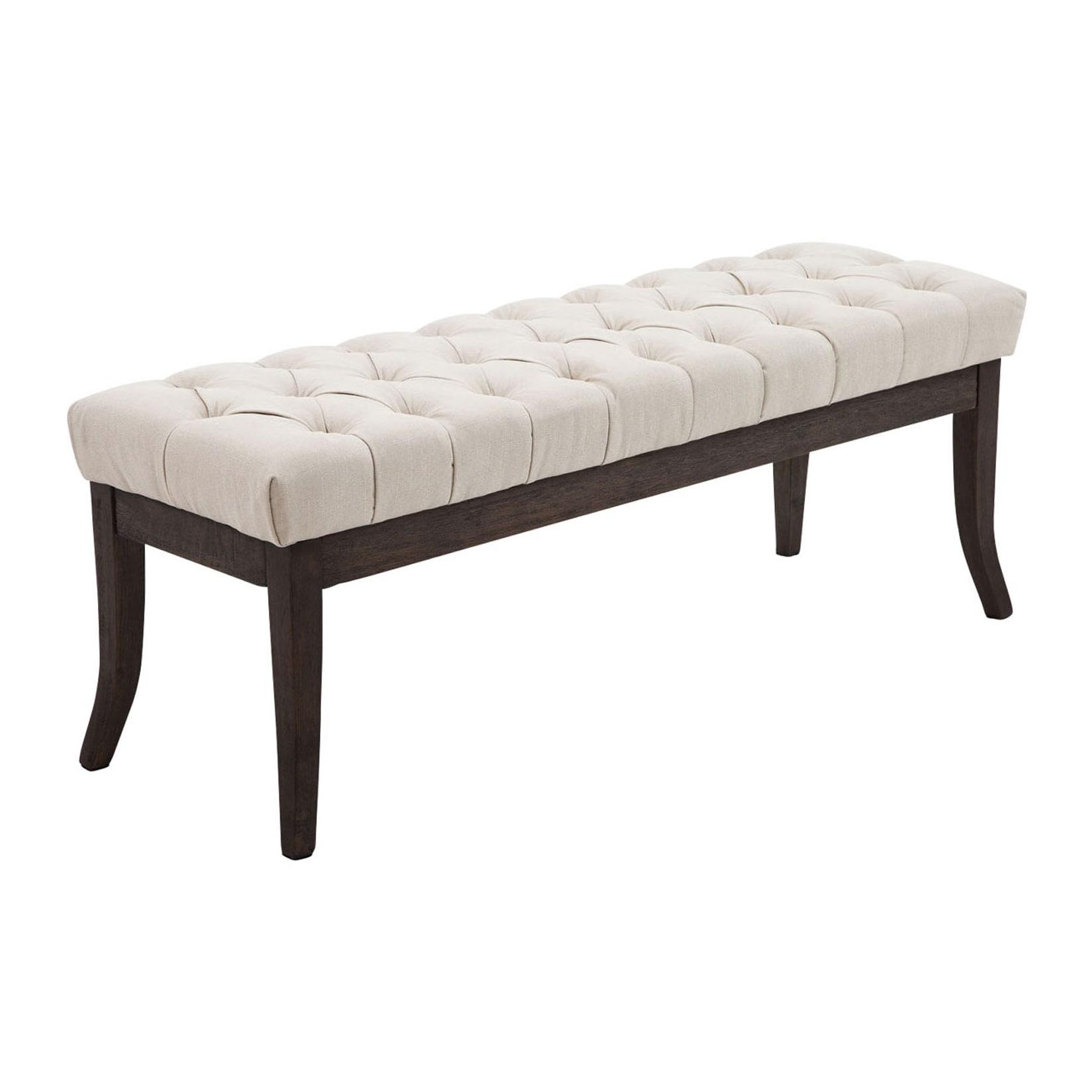 CLP Sitzbank Ramses Stoff antik-dunkel 120 Farbe: creme, Größe: 120 cm
