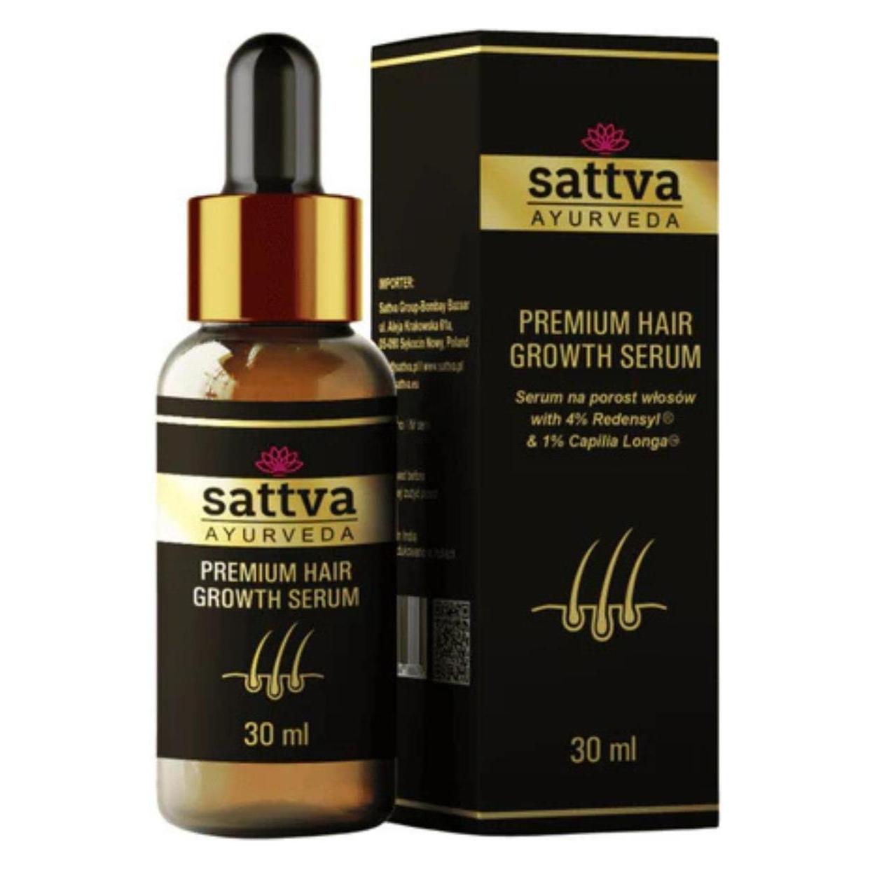 Sattva Ayurveda SATTVA Premium Hair Growth Serum serum na porost włosów 30ml (30 ml) (5903794188679)