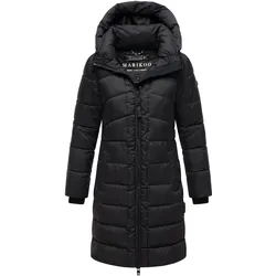 MARIKOO Damen Winter Jacke Steppmantel Parka Mantel Anorak Winterjacke warm gefüttert abnehmbarer Kapuze Kaltnäschen