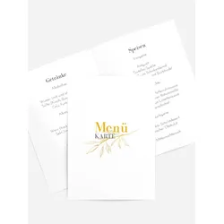 Menuekarten Taufe selbst gestalten mit Spruch und Fotos im Onlinedesigner bei Meine-Kartenmanufaktur.de