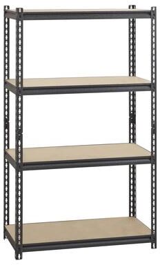 Iron Horse 2300 lb Riveted Shelving, 4 or 5 Shelf Black