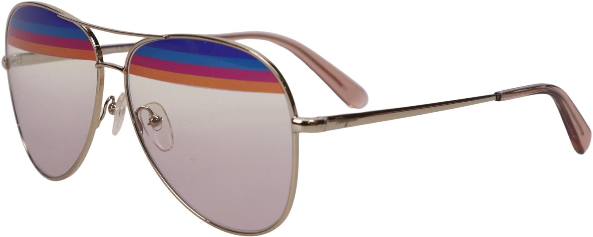 Salvatore Ferragamo Damen Sonnenbrille, Gold - Second Hand