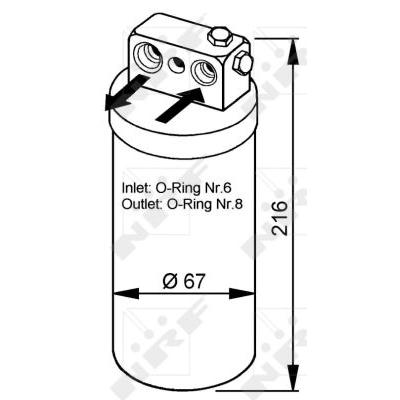 NRF Trockner, Klimaanlage EASY FIT 33104 für Opel