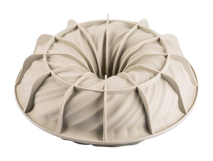 Backform Verflecht , beige (natur), B:24cm L:28cm, Silikon, Küchenformen, Backform