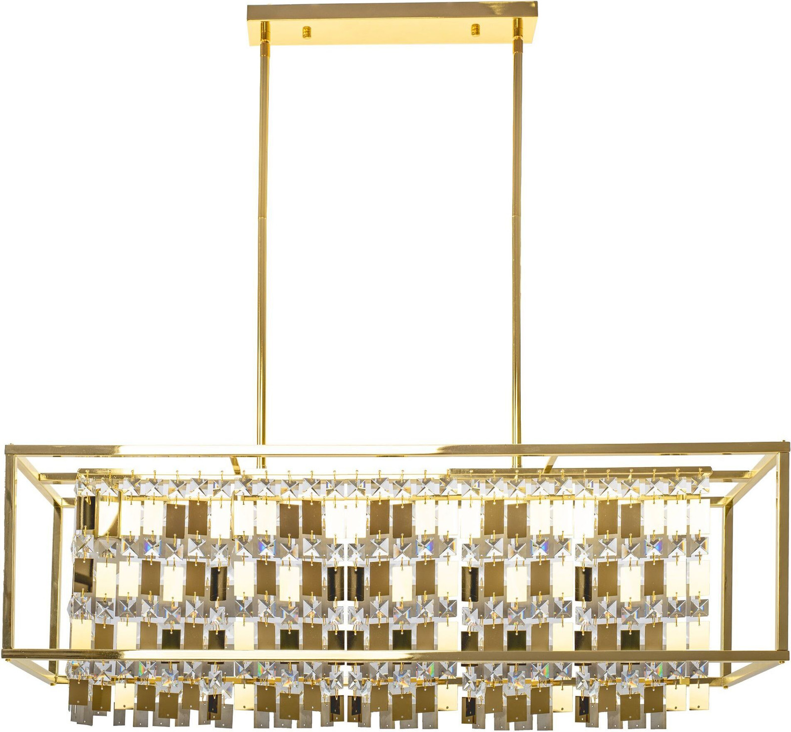 Toolight Hangende Kristallen Lamp APP1113-4CP Goud