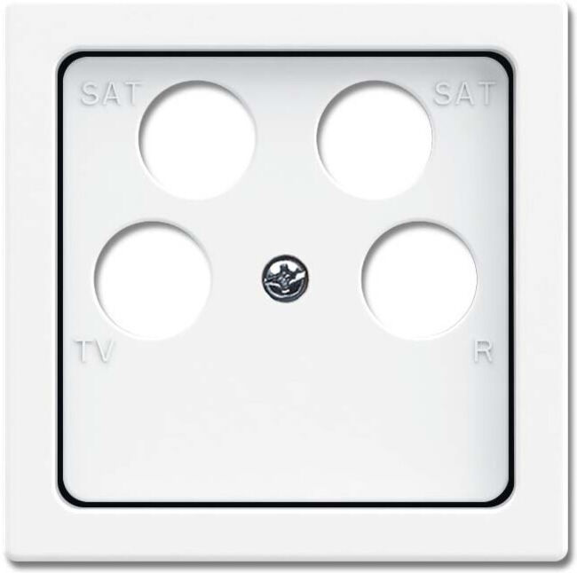 Busch-Jaeger Plaque centrale blanc studio 1743/10-04-84 (2CKA001724A4368)