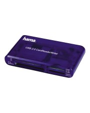 Hama USB 2.0 30 in 1 CardReaderWriter Kartenleser 35-in-1 CF I II MS PRO Microdrive MMC SD SM Duo xD RS-MMC (55348)