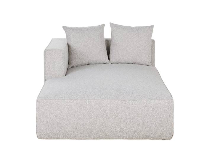 Modulares Sofaelement links, hellgrau