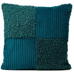 Fürstenhof Kissenbezug Mary 50 x cm Polyester Blau, Grün Petrol