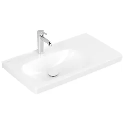 Villeroy & Boch Schrankwaschtisch Skyla, 800x460x160 mm, Stone White CeramicPlus, TitanCeram, Country-Stil, matt, Wandmontage