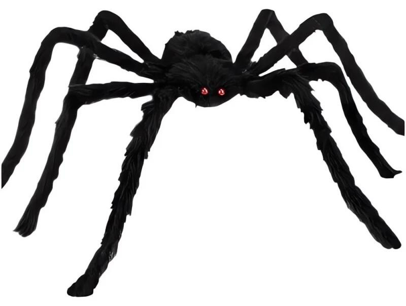 Ruhhy Reusachtige spin 50 cm, zwart voor halloween