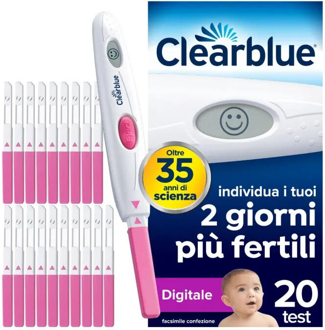 PROCTER & GAMBLE SRL Clearblue Test Ovulazione Digitale, 20 Test