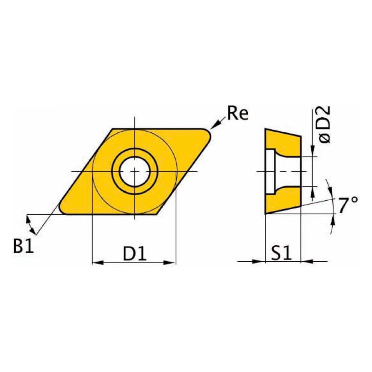 Optimum HM-Ersatzwendeplatten 5Stk. ISO DCMT11T304 (3441281)