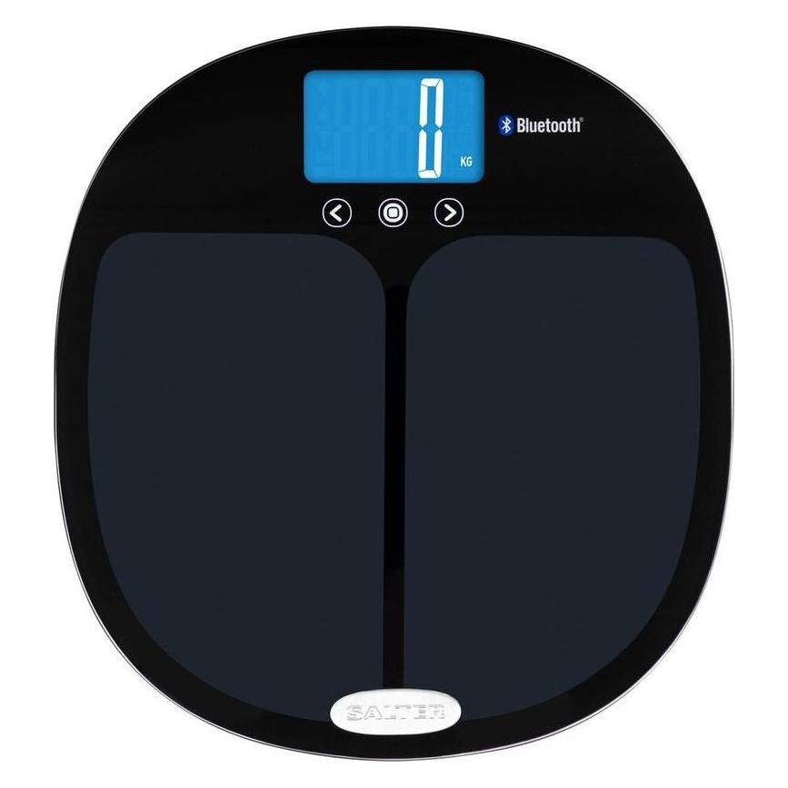 Salter 9192 BK3R Curve Bluetooth Smart Analyser Bathroom Scale black (180 kg) (9192 BK3R)