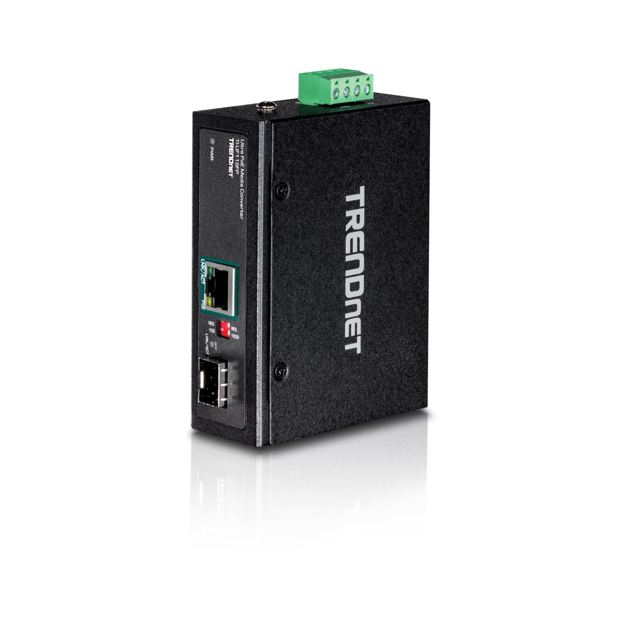 Trendnet Industrieller SFP zu Gigabit UPoE Medienkonverter