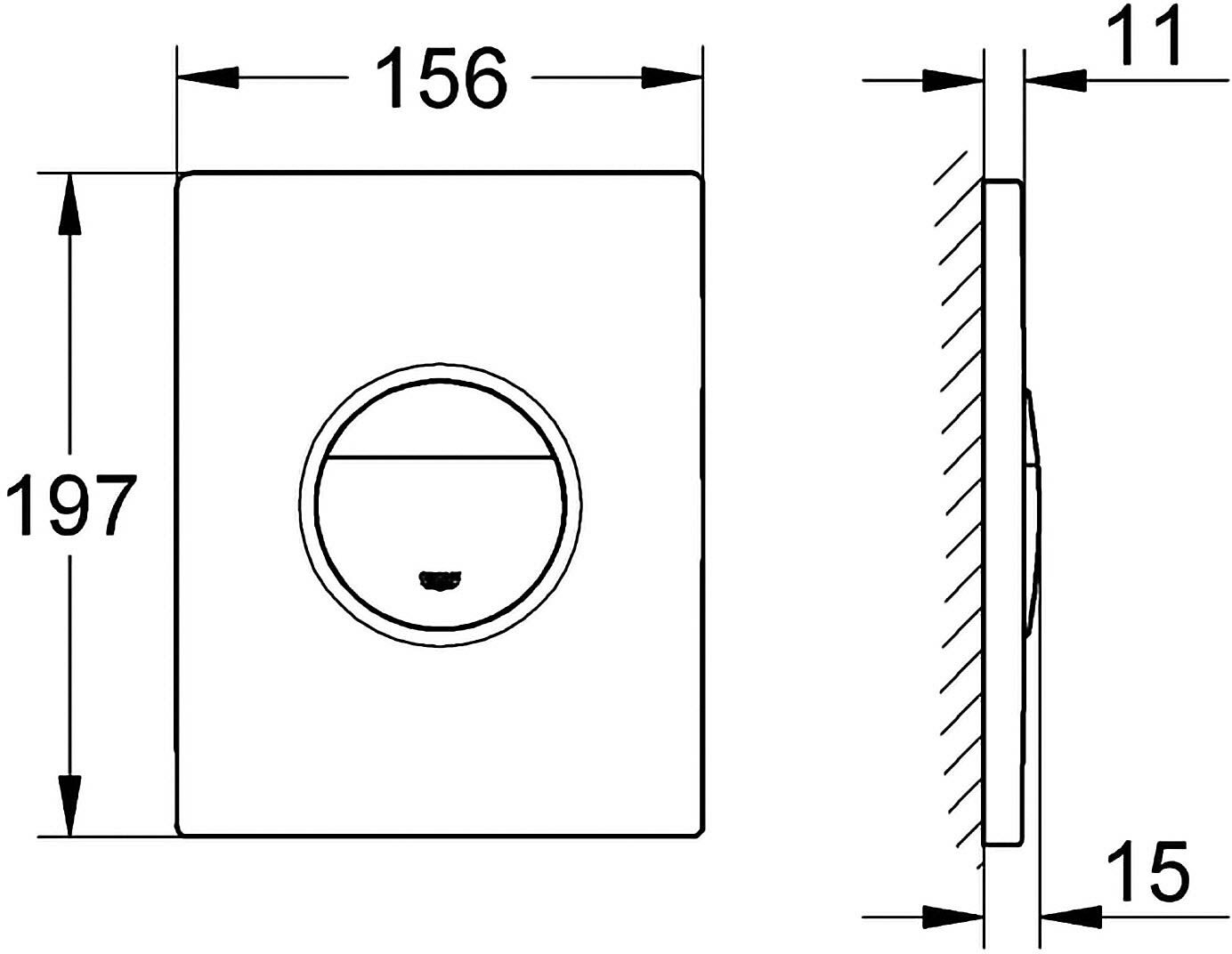 Grohe Sail Abdeckplatte, Montagezubehör, 38965SH0, weiß