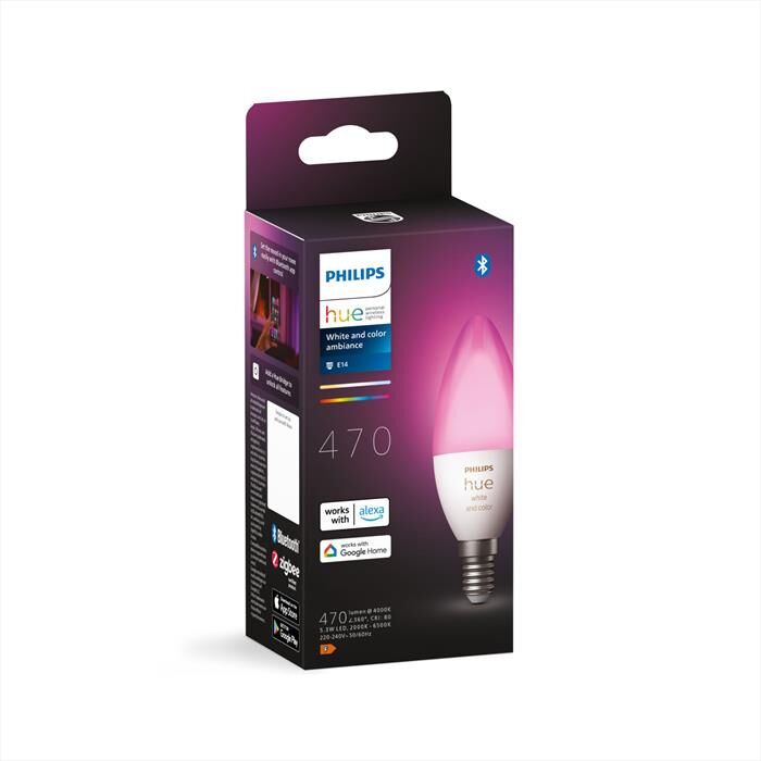 Philips Hue White And Color Ambiance Lampadina E14 5.3w-bianco